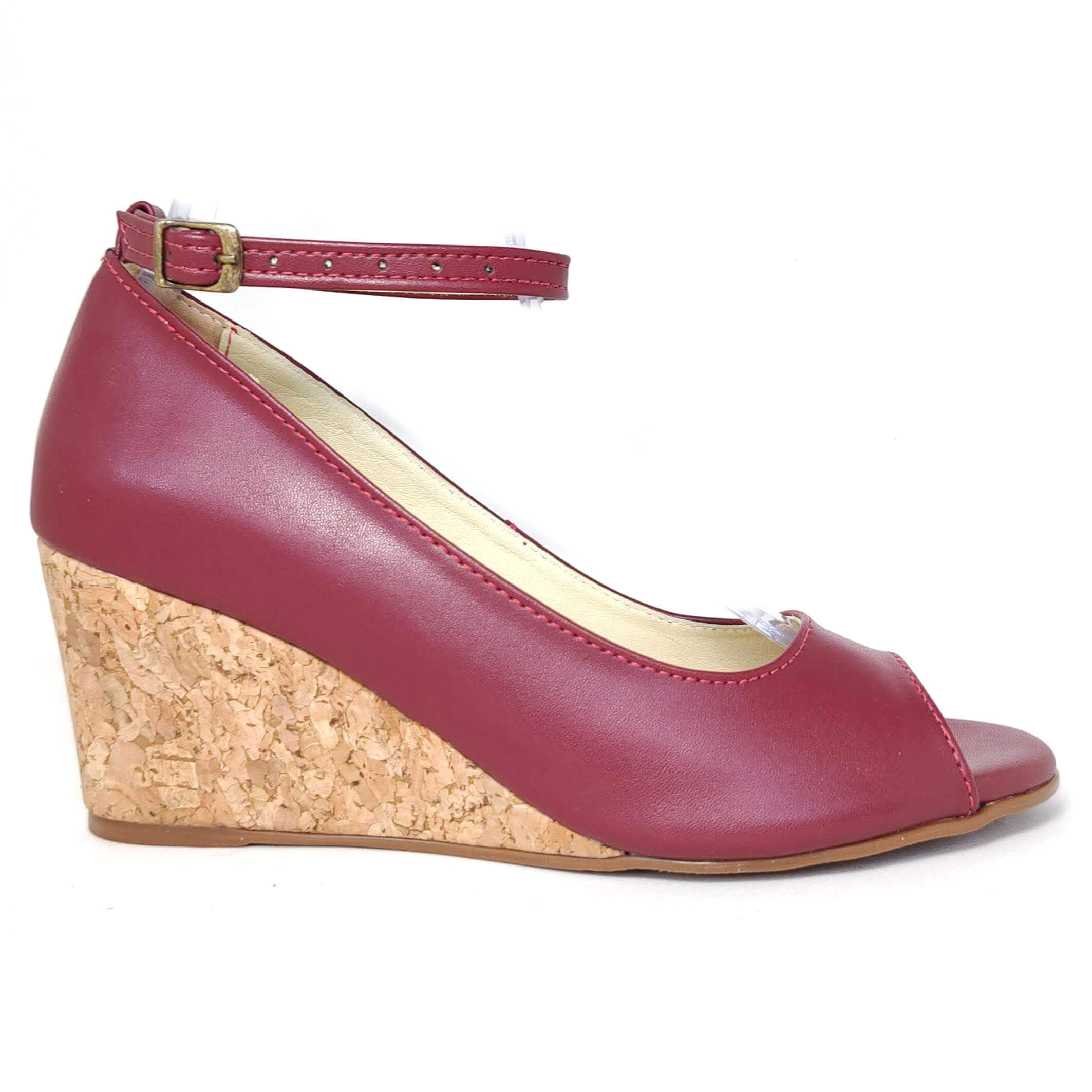 Peep toe hot sale anabela